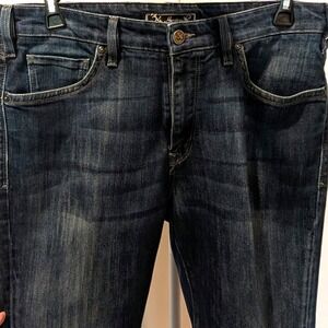 34 Heritage Mens Dark Wash Blue Stretch Denim Jeans Charisma‎ Comfort 38x32